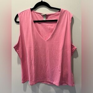 Stechy pink tank top super soft tank sleeve in XXL